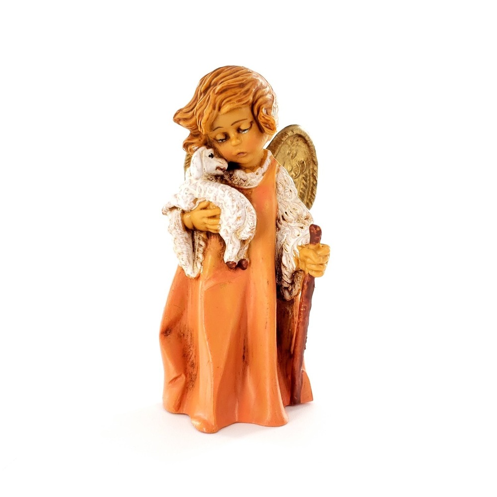 Vintage 1998 Fontanini Little Shepherd Angel 2.75" Figurine Italy 672